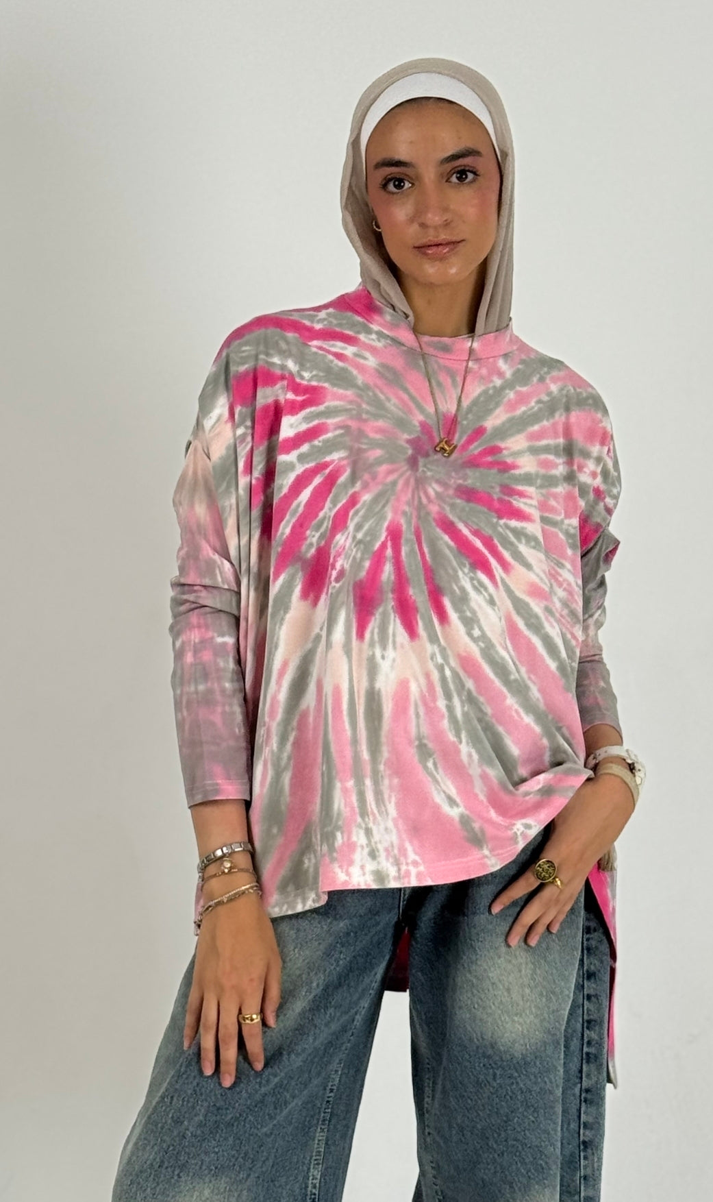 Grey tie dye