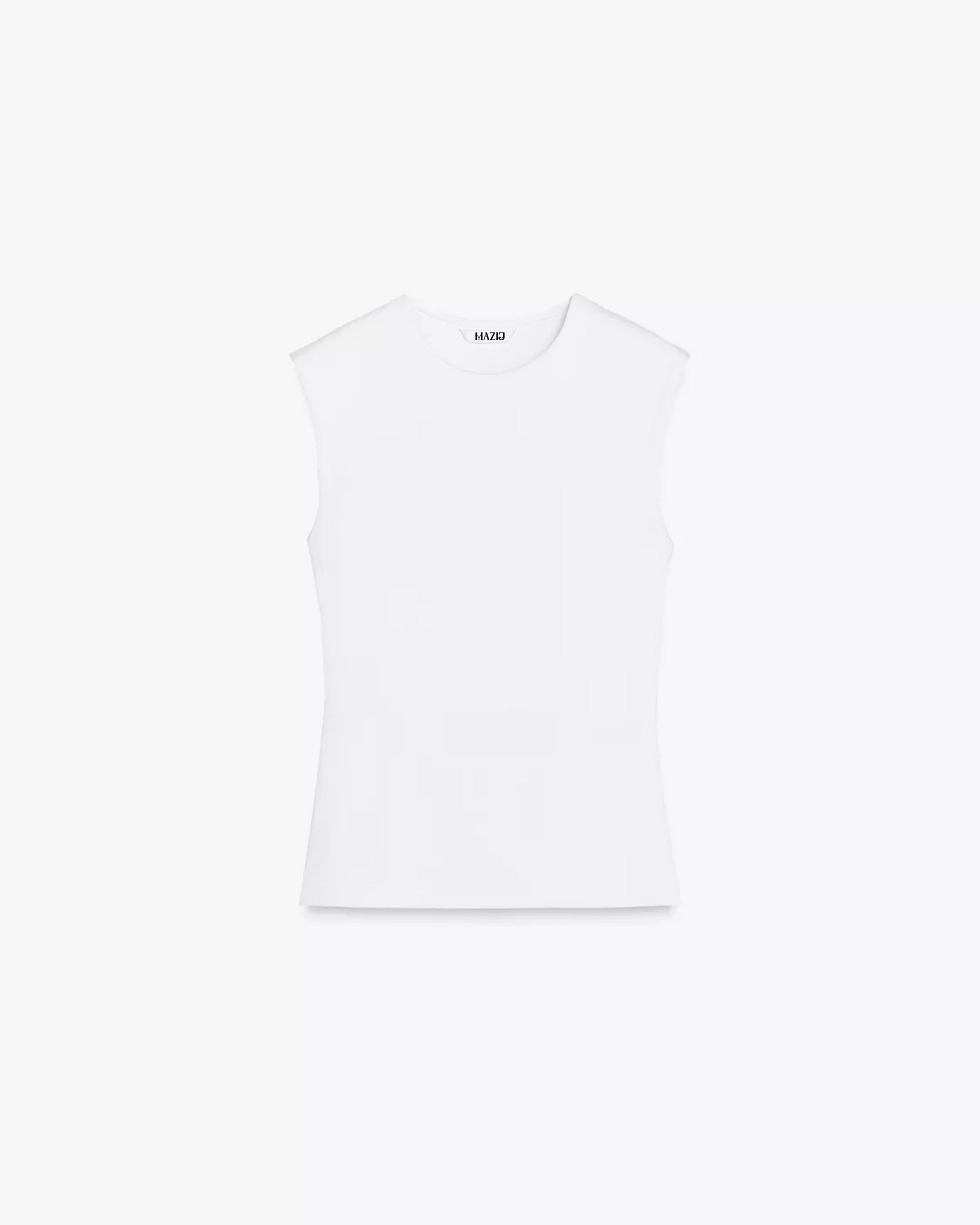 Sleeveless Basic Top in white