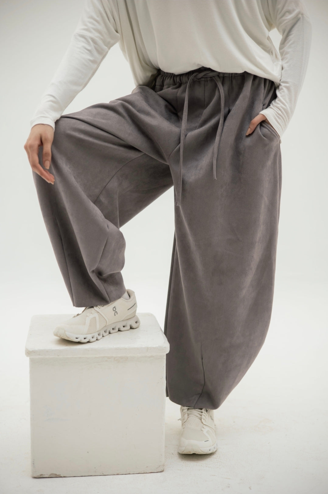 Winter Grey Ballon Pants