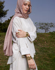 Biege Blended Linen Top