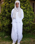White Pure Linen Pants