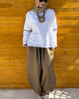 Café Pure Linen Pants