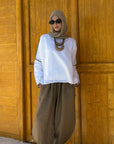 Café Pure Linen Pants