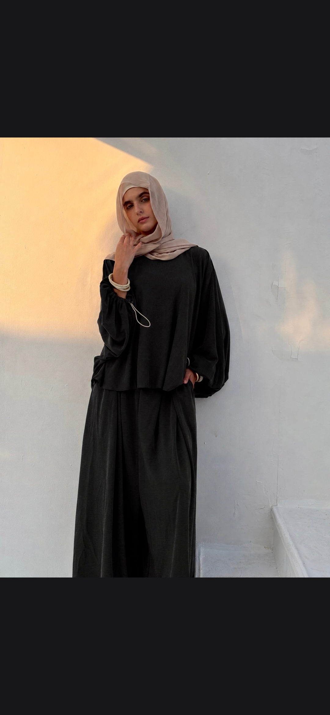 Black Drape Pants